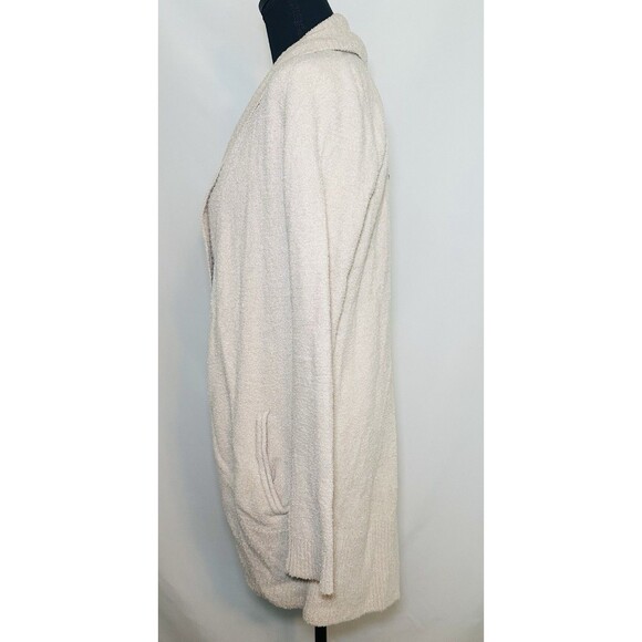 Barefoot‎ Dreams CozyChic Lite Beige Stone Open Front Cozy Cardigan XS/S - Picture 2 of 11